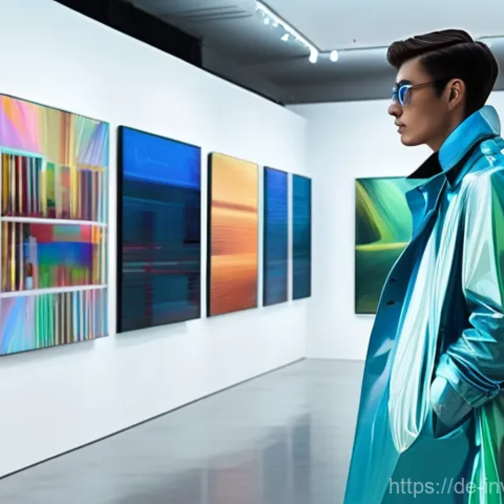 NFT 아트 거래 시 주의해야 할 점 - **Prompt: Digital Art Authenticity Detective**
A young adult, gender-neutral figure in their lat...